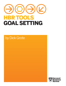 HBR Tools Goal Setting